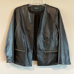 Beautiful Lauren Lamb Leather Jacket!